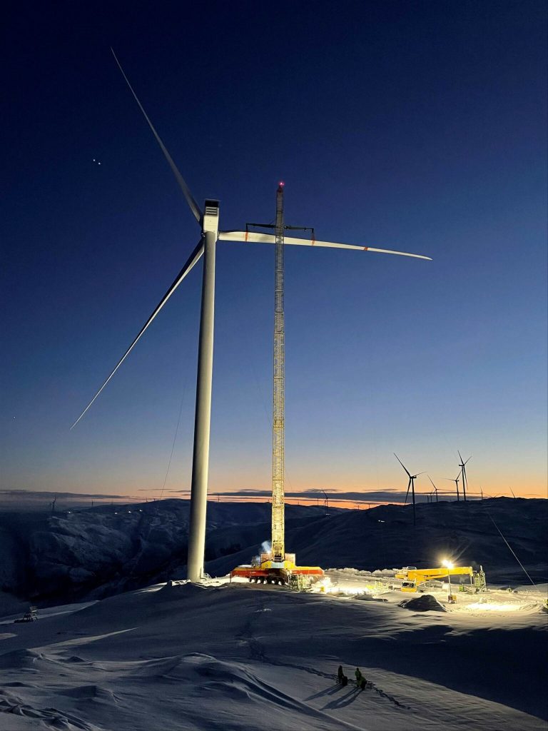 Vindturbin på Öyfjellet