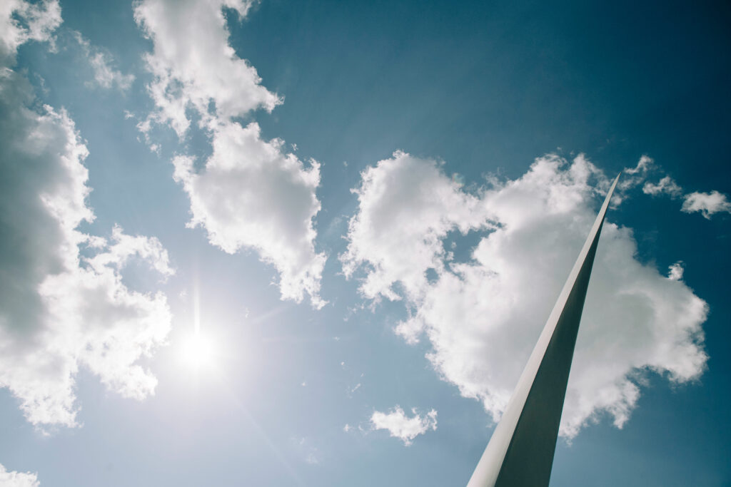 Tip of a wind turbine blade