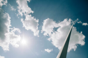 Tip of a wind turbine blade